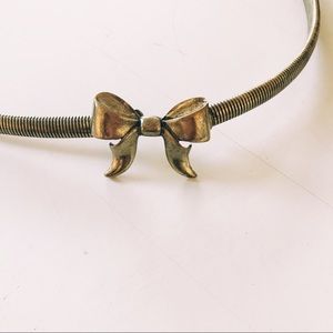 Vintage Metal Stretchy Bow Belt